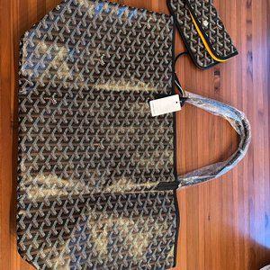 NWT Authentic Goyard Saint Louis GM Bag - Black